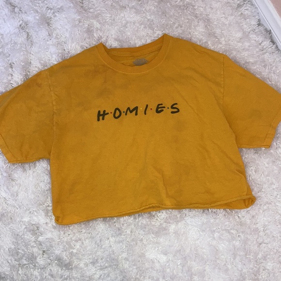 Homies ( Friends ) Yellow Crop top - Picture 3 of 4